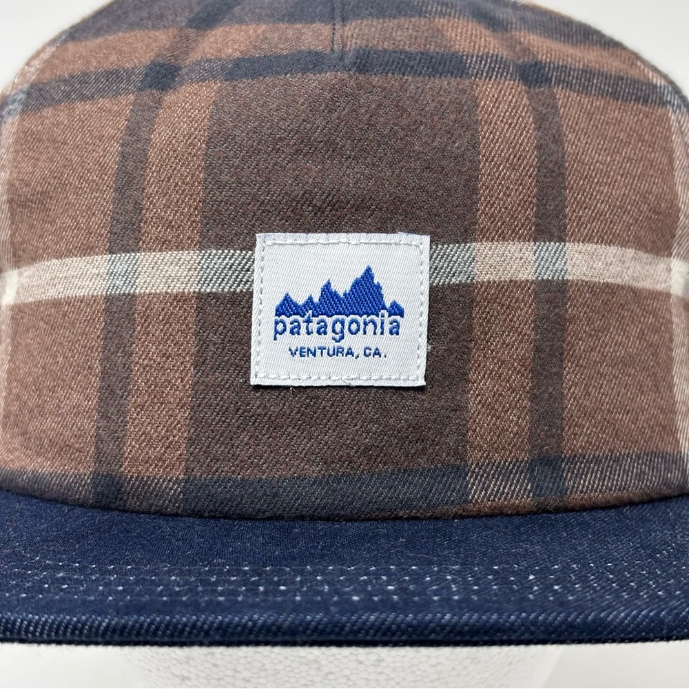 NWT PATAGONIA RANGE CAP HAT BROWN BLUE SNAPBACK OSFA - Picture 2 of 13